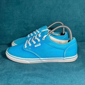 Size 7.5 - Women’s Vans low top blue shoes